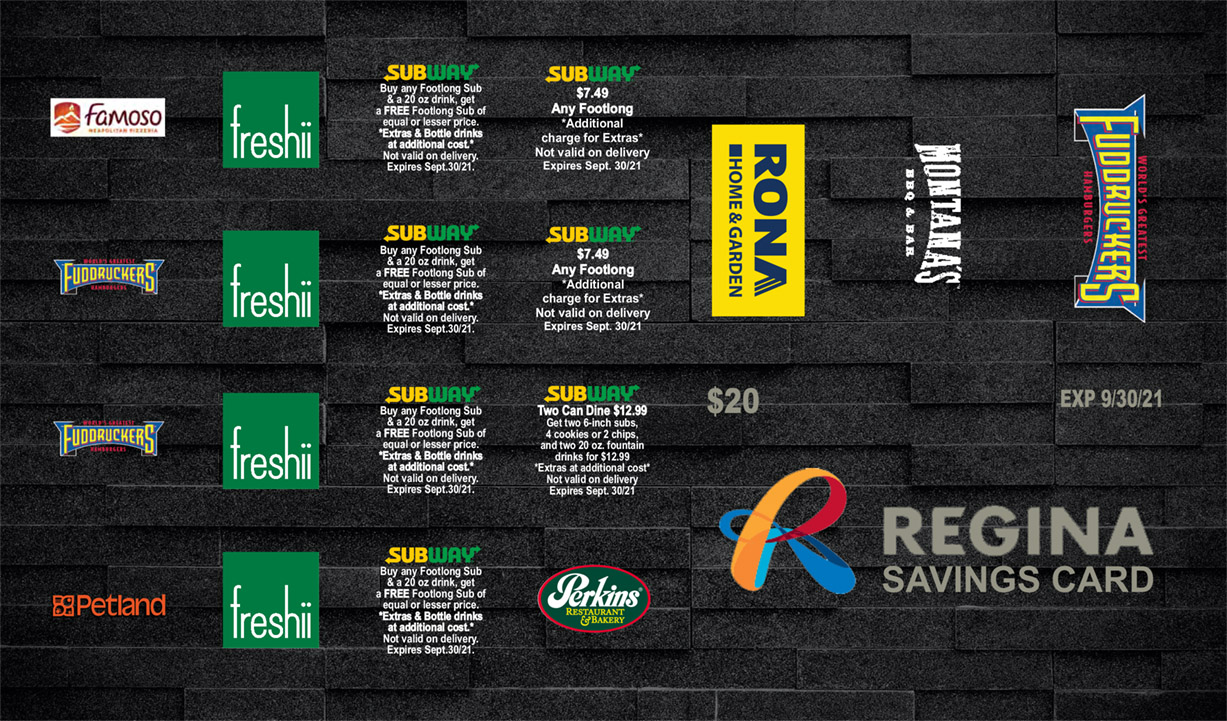 Regina Savings Card