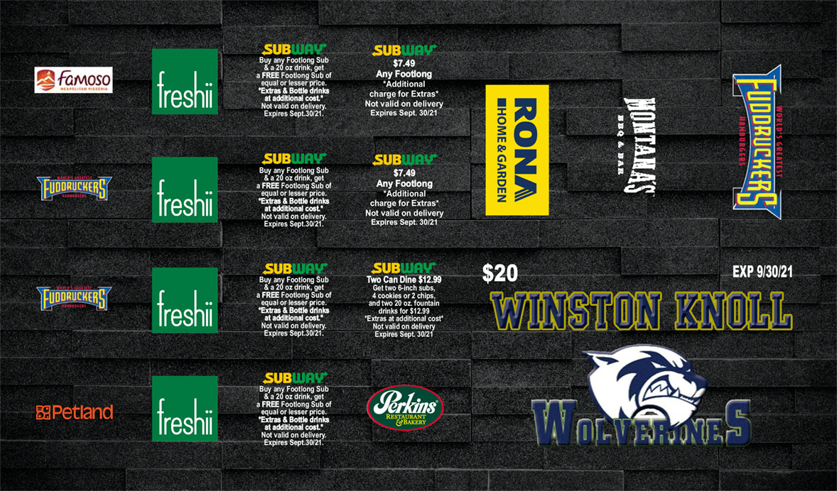 Winston Knoll Discount Card